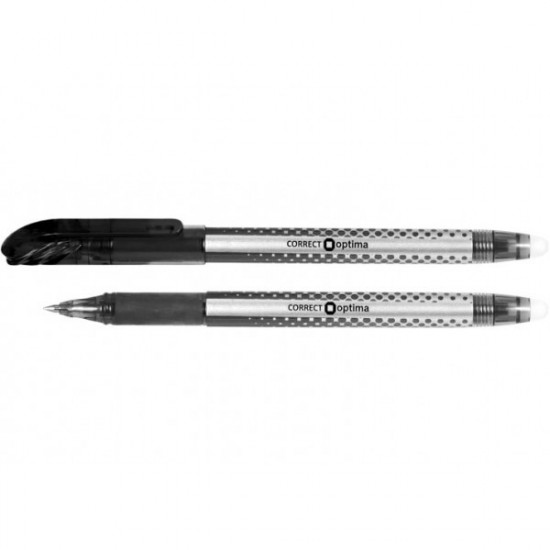 Self-erasing ballpoint pen OPTIMA CORRECT 0.5 mm writes in black