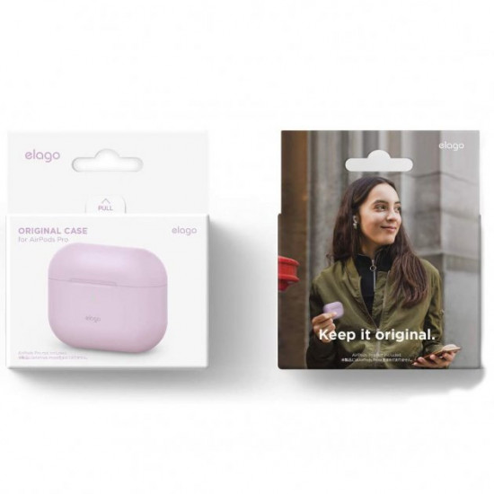 Силіконовий чохол для навушників Elago Original Case for Airpods Pro, Lavender