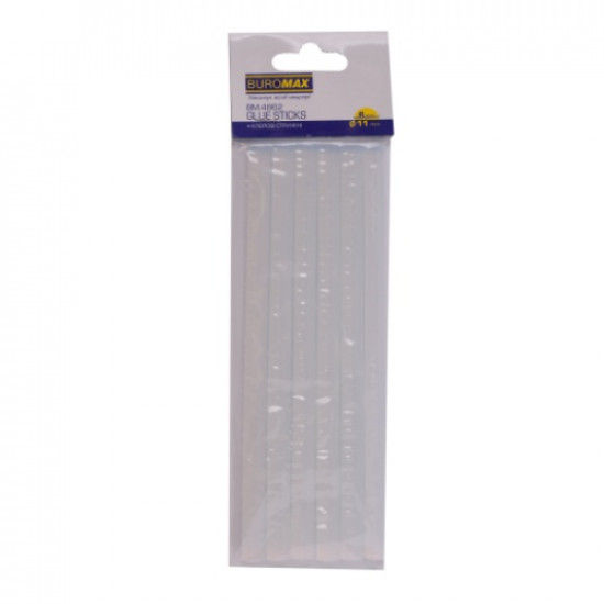 Buromax sticks for glue gun 11 mm 6 pieces transparent (BM.4862)