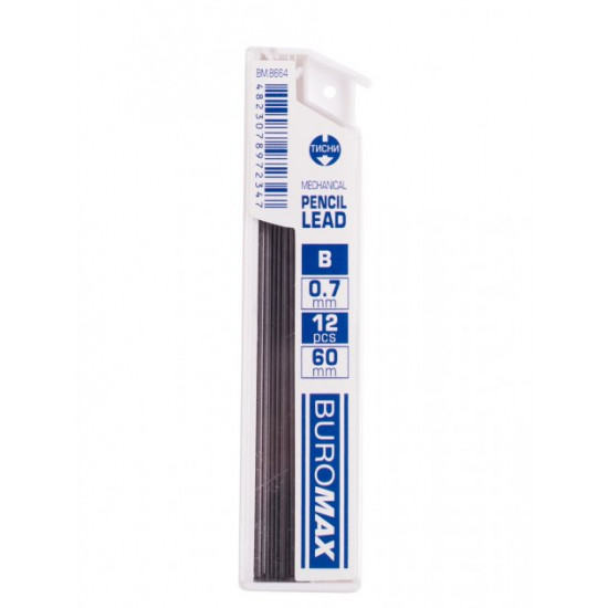 Buromax refills for mechanical pencils B 0.7 mm 12 pieces (BM.8664)