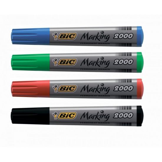 Set of Bic permanent markers 1.7 mm 4 colors (bc8209112)