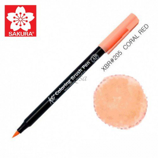 Sakura Koi Brush Marker 0.5mm Coral (XBR #205)