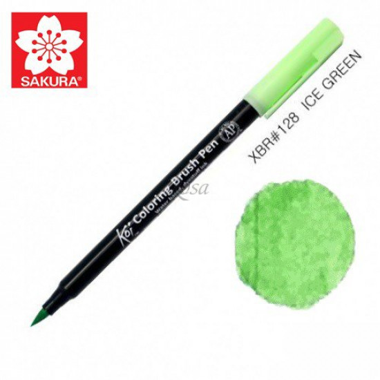 Sakura Koi Brush Marker 0.5mm Ice Green (XBR #128)