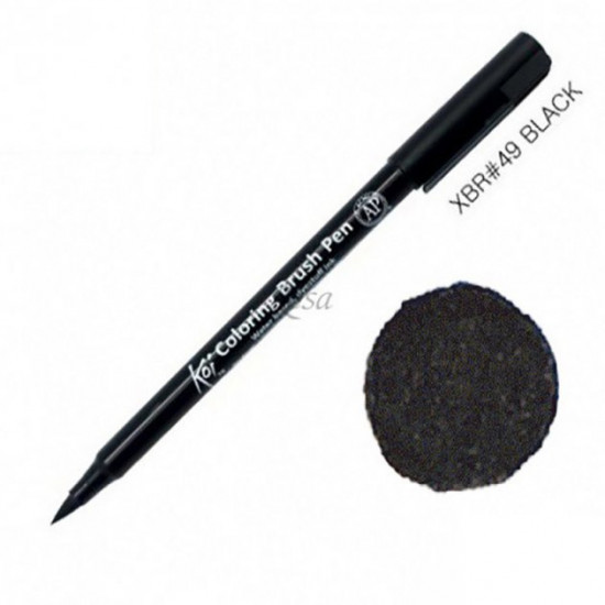 Sakura Koi Brush Marker 0.5mm Black (XBR #49)