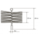 Щітка (йорж) пластикова для чищення димоходу Savent 250 мм