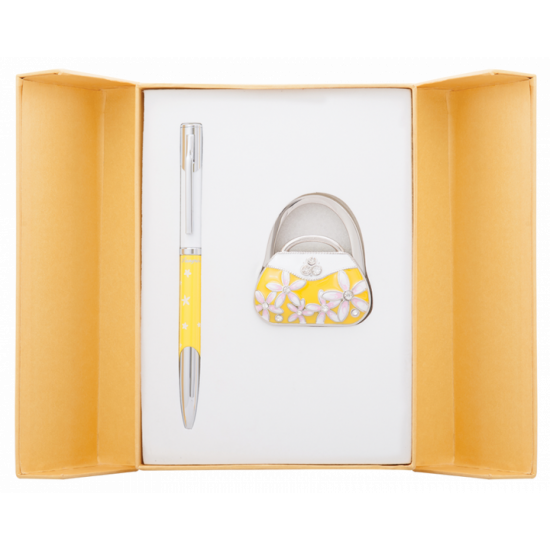 Gift set Langres Sense: ballpoint pen + bag for yellow bag (LS.122031-08)