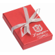 Langres Elegance gift set: ballpoint pen + red bag hook (LS.122029-05)