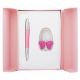 Gift set Langres Lightness: ballpoint pen + bag pen pink (LS.122030-10)