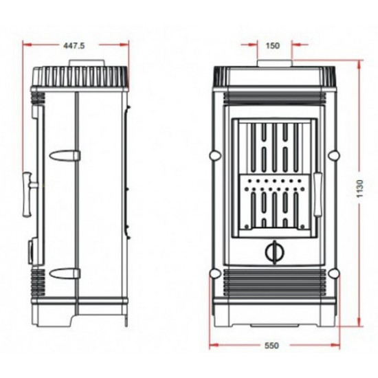 Stove-fireplace Invicta Gomont anthracite