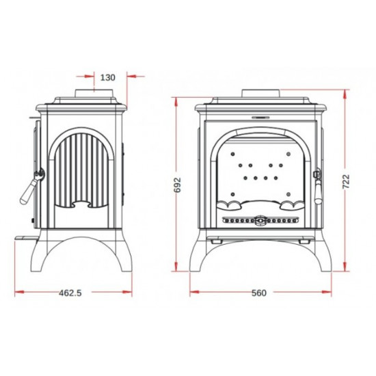 Stove-fireplace Invicta Seville 2 anthracite