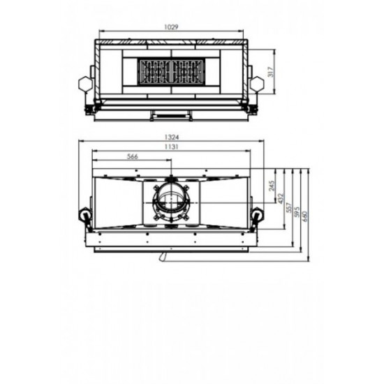  Каминная топка Hitze Ardente ARD105X43.G