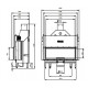  Каминная топка Hitze Albero AL120X43G.H-D