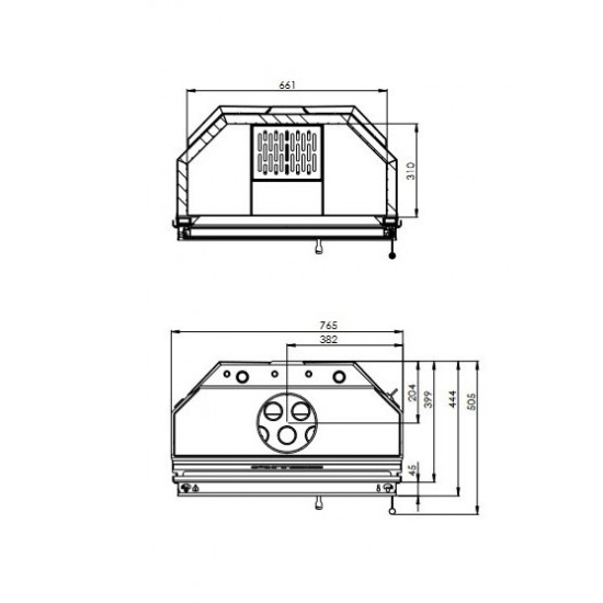 Камінна топка Hitze ALAQS68x53.SD