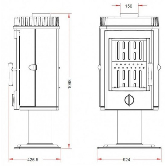 Stove-fireplace Invicta Mairy anthracite