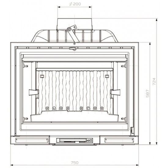 Камінна топка Kawmet Premium Hermes 14 кВт