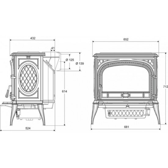 Heating stove Kawmet Premium Nika S5 ECO 11.3 kW