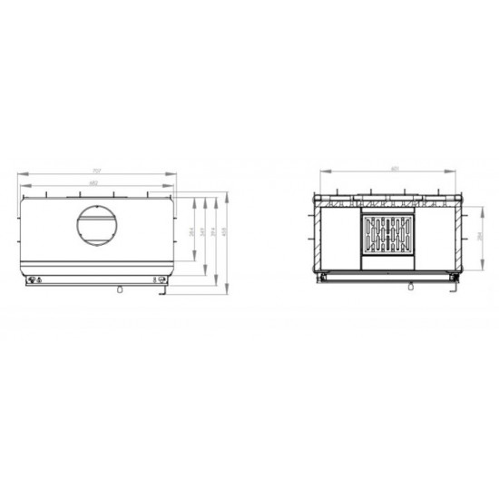  Каминная топка Hitze STMA59X43.S