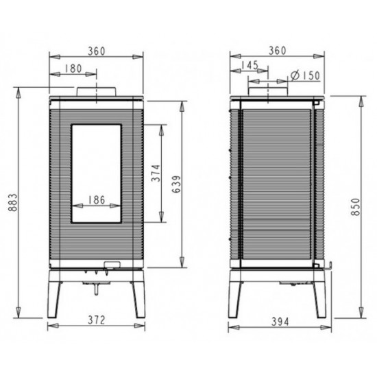 Stove-fireplace Invicta Iwaki anthracite