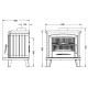 Invicta Norik fireplace stove anthracite