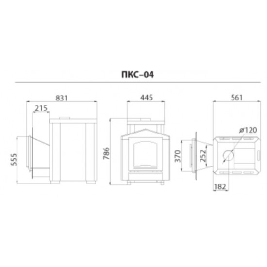 Stove-heater Novaslav Panorama PKS-04KS3