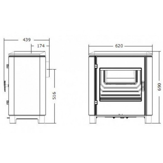 Stove-fireplace Invicta Carolo