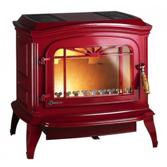 Stove-fireplace Invicta Bradford enamel red