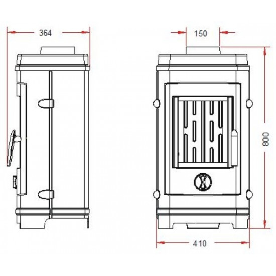 Stove-fireplace Invicta Remilly anthracite