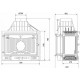  Каминная топка Kawmet W3 правосторонняя 16,7 кВт