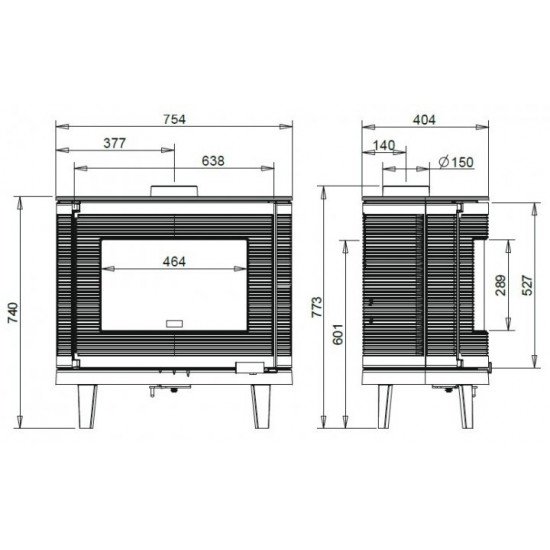 Stove-fireplace Invicta Kaori anthracite