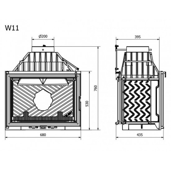 Камінна топка Kawmet W11 18,1 кВт