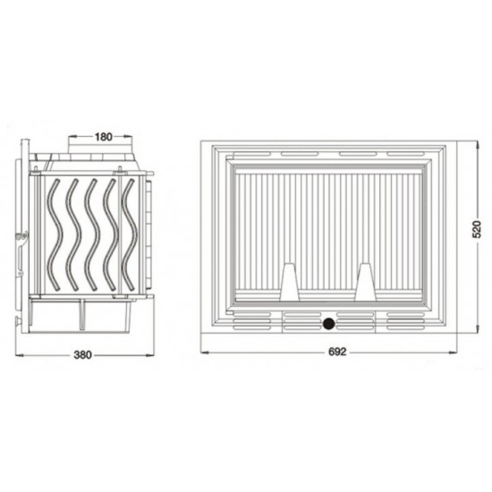  Каминная топка Uniflam 700 Kaseta Pl