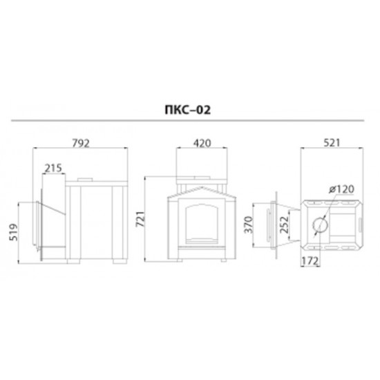 Stove-heater Novaslav Panorama PKS-02KS3