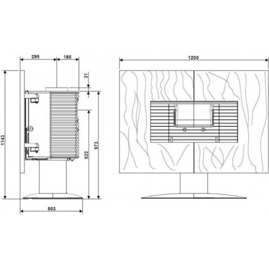 Stove-fireplace Invicta Gaya Ardoise