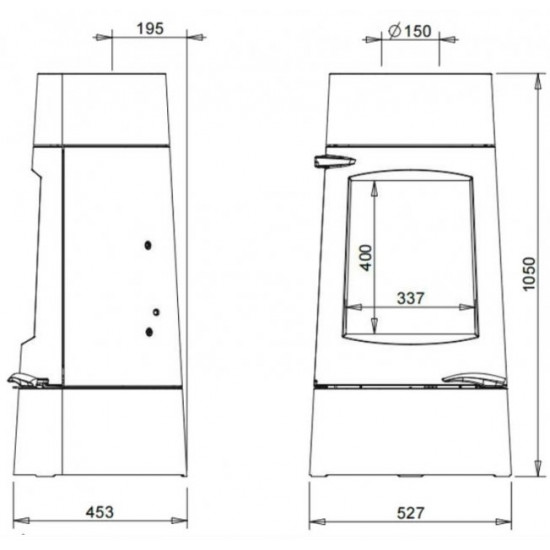 Stove-fireplace Invicta Aratos anthracite