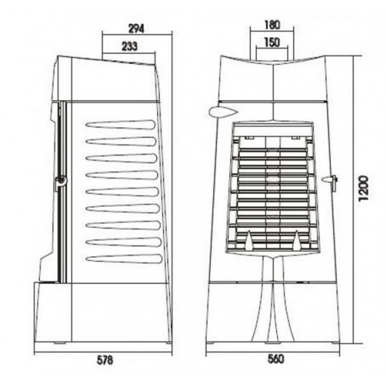 Stove-fireplace Invicta Chamane 14 anthracite