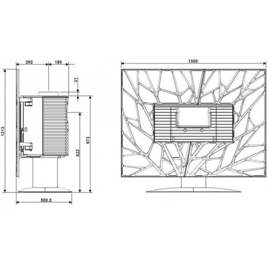 Stove-fireplace Invicta Gaya Feuille