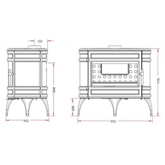 Stove-fireplace Invicta Mandor