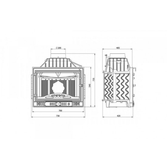 Cast iron stove KAWMET W4