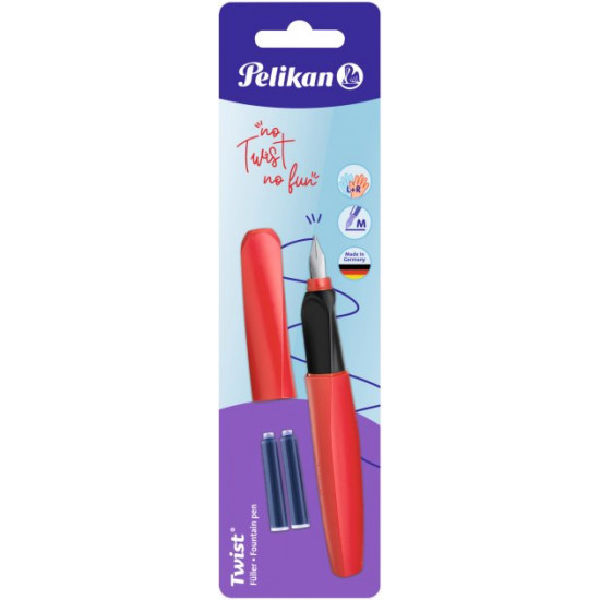 Fountain pen Pelikan Twist Fiery Red Red body (814805)