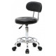 Chair stool on wheels with round back Bonro B-494 black (40300049)