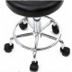 Chair stool on wheels with round back Bonro B-494 black (40300049)