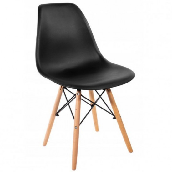 Dining chair (chair) for kitchen Bonro B-173 FULL KD black (42300031)