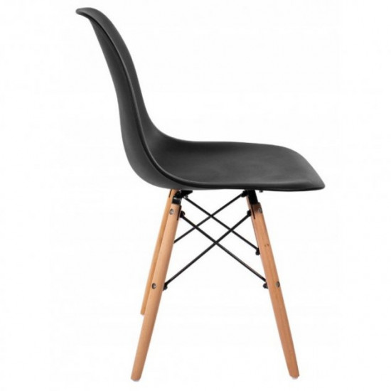 Dining chair (chair) for kitchen Bonro B-173 FULL KD black (42300031)