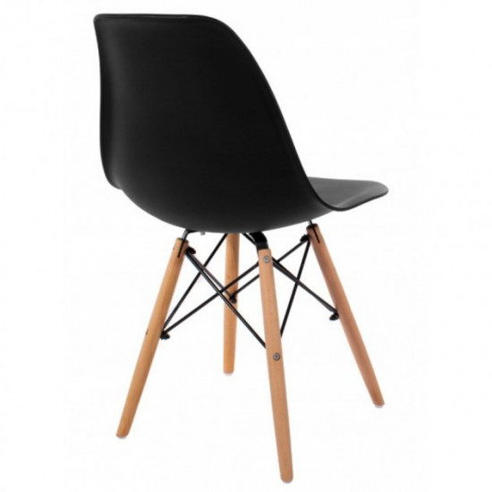 Dining chair (chair) for kitchen Bonro B-173 FULL KD black (42300031)