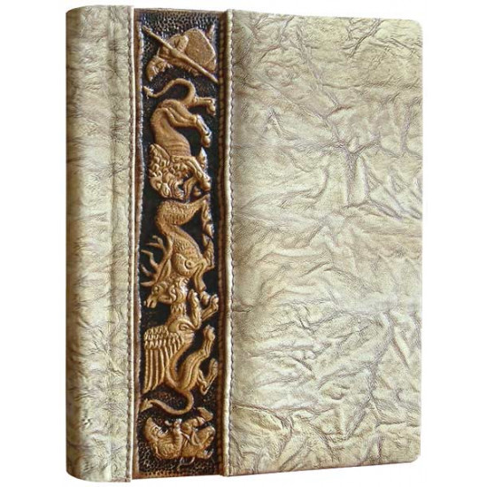 Leather diary Scythians gray A5 Maple 0245