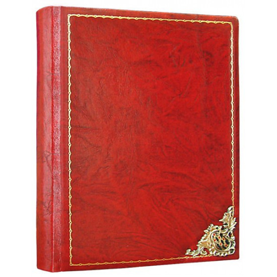 Leather bound diary Openwork red A5 Maple 0081