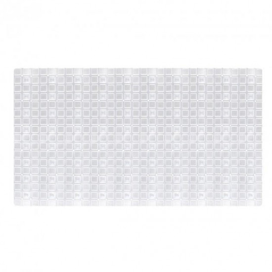 AWD Interior mat for the shower stall or bathtub, anti-slip, transparent, rectangular AWD02091432