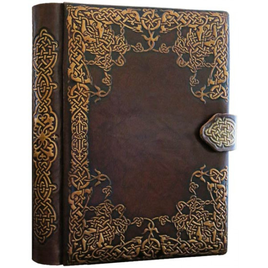 Leather bound diary Slavic brown A5 Maple 0011