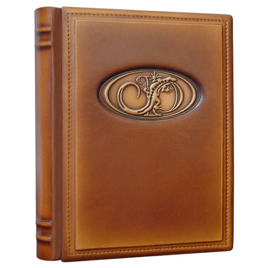 Leather diary Chameleon brown A5