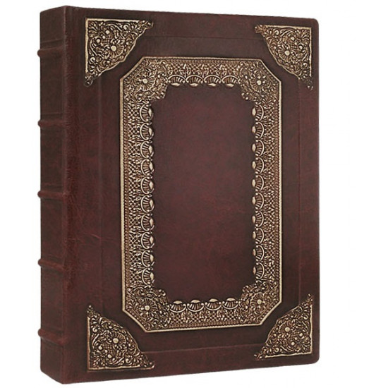 Faux leather diary Baroque dark brown 400 pages A5 Maple